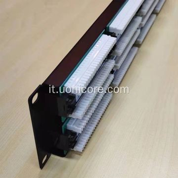 Patch panel Ethernet domestico CAT5E a 48 porte RJ45